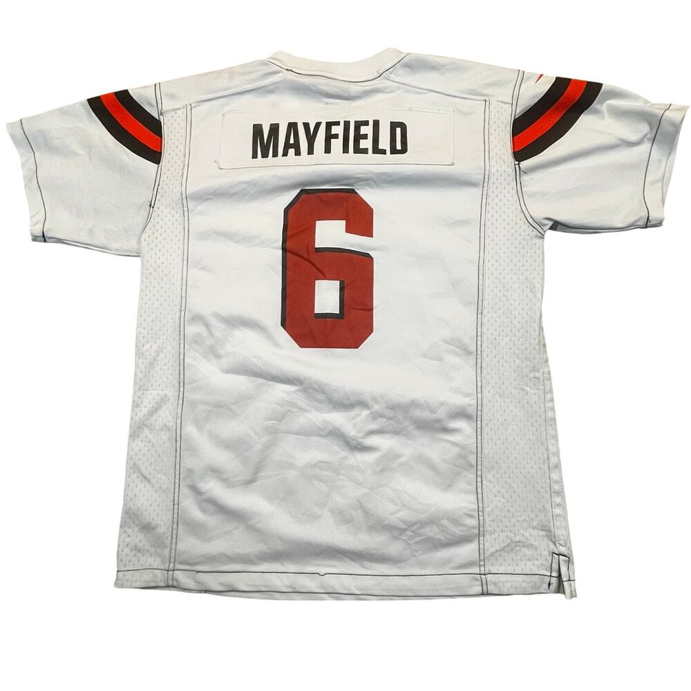 Nike Cleveland Browns Mayfield 6 Jersey Youth XL White NFL Dawg Pound